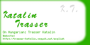 katalin trasser business card